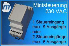 Ministeuerung 230 VAC 9 Ausgnge